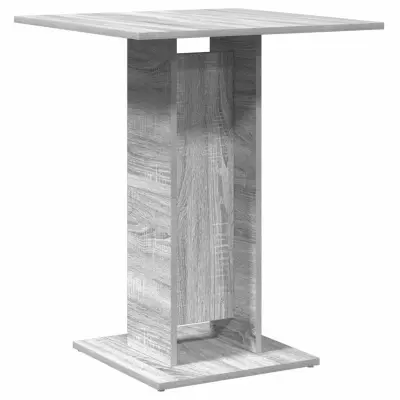 vidaXL Klubska mizica siva sonoma 60x60x75 cm konstruiran les