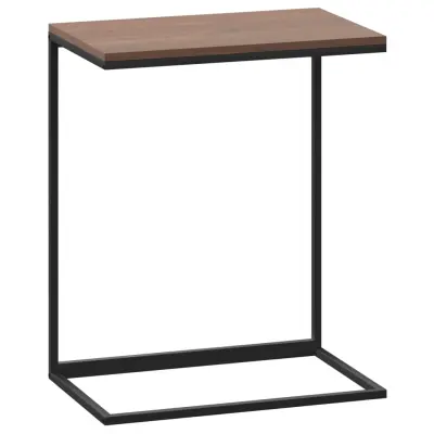 vidaXL Stranska mizica črna 55x35x66 cm konstruiran les