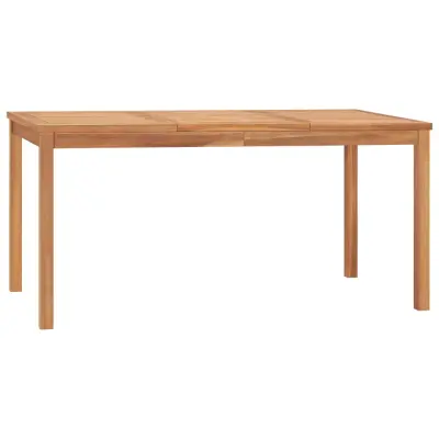 vidaXL Vrtna jedilna miza 160x80x77 cm trdna tikovina
