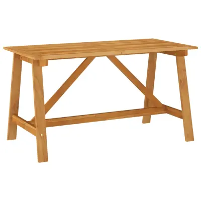 vidaXL Vrtna jedilna miza 140x70x73,5 cm trden akacijev les