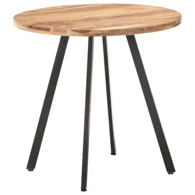 vidaXL Jedilna miza 80 cm trden akacijev les