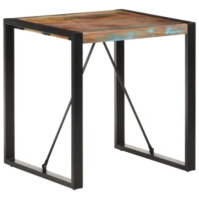 vidaXL Jedilna miza 70x70x75 cm trden predelan les