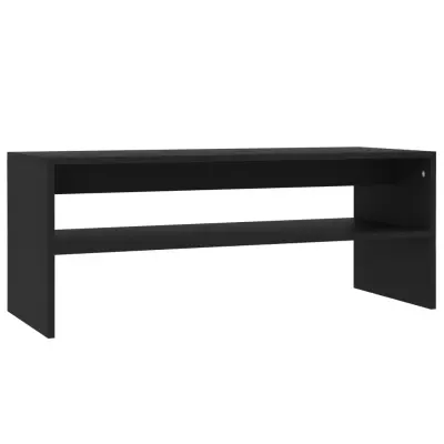 vidaXL Klubska mizica črna 100x40x40 cm iverna plošča