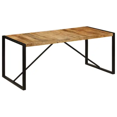 vidaXL Jedilna miza 180x90x75 cm trden mangov les