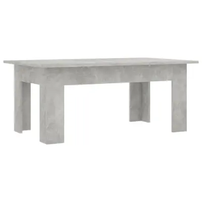 vidaXL Klubska mizica betonsko siva 100x60x42 cm iverna plošča