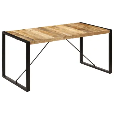 vidaXL Jedilna miza 160x80x75 cm trden mangov les