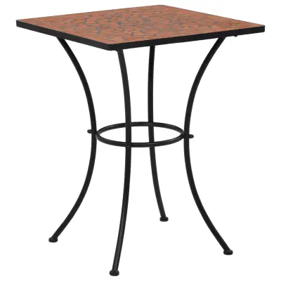 vidaXL Bistro mizica z mozaikom terakota 60 cm keramika