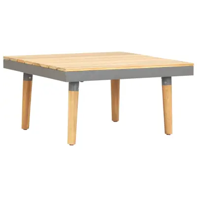 vidaXL Vrtna klubska mizica 60x60x31,5 cm trden akacijev les