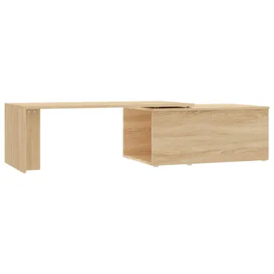 vidaXL Klubska mizica sonoma hrast 150x50x35 cm iverna plošča
