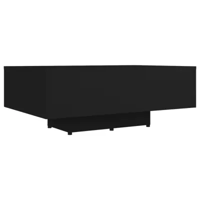 vidaXL Klubska mizica črna 85x55x31 cm iverna plošča