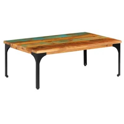 vidaXL Klubska mizica 100x60x35 cm trden predelan les