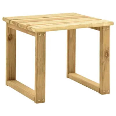 vidaXL Mizica za ležalnik 30x30x26 cm impregnirana borovina