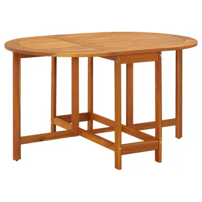 vidaXL Vrtna miza 130x90x72 cm trden akacijev les