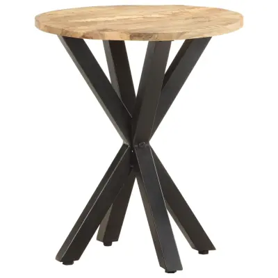 vidaXL Stranska mizica 48x48x56 cm trden mangov les