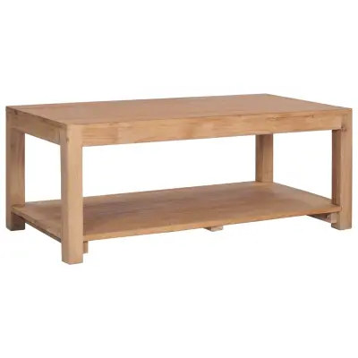 vidaXL Klubska mizica 100x50x40 cm trdna tikovina