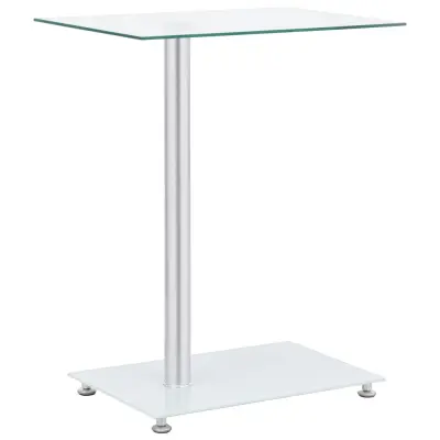 vidaXL Mizica U-oblike prozorna 45x30x58 cm kaljeno steklo