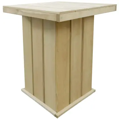 vidaXL Barska miza 75x75x110 cm impregnirana borovina