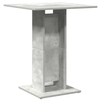 vidaXL Bistro mizica betonsko siva 60x60x75 cm iverna plošča