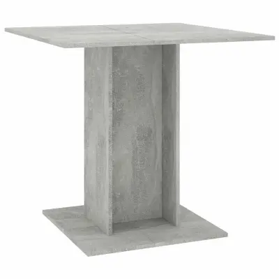 vidaXL Jedilna miza betonsko siva 80x80x75 cm iverna plošča