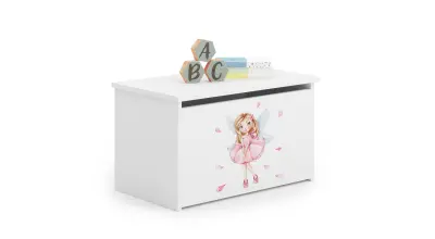 Daria skrinja za igrače z otroško grafiko