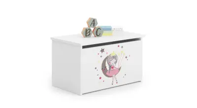 Daria skrinja za igrače z otroško grafiko