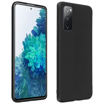 Silikonski gel ovitek za Samsung Galaxy S20 FE, nedrsec mat zakljucek - crn