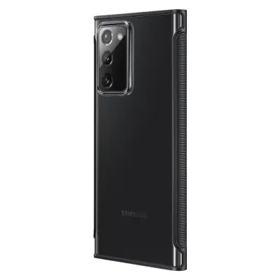 Originalen prozoren ovitek za Samsung Galaxy Note 20, ojacan rob - crn