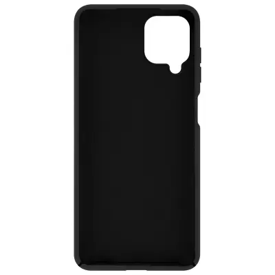 Silikonski ovitek Soft Touch za Samsung Galaxy A12, prilagodljiva zašcita - crn