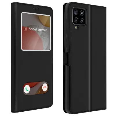 Ovitek s stojalom za okno za Samsung A42 5G Quick Release - crn