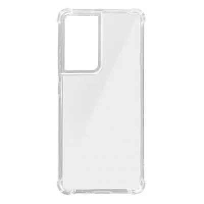 Samsung Galaxy S21 ultra silikonski ovitek odporen proti udarcem z ojacanimi vogali - prozoren