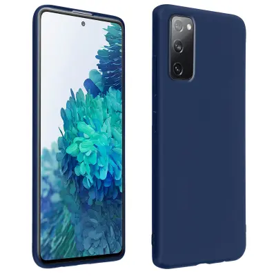 Nedrsec mat gel silikonski ovitek za Samsung Galaxy S20 FE - polnocno modra