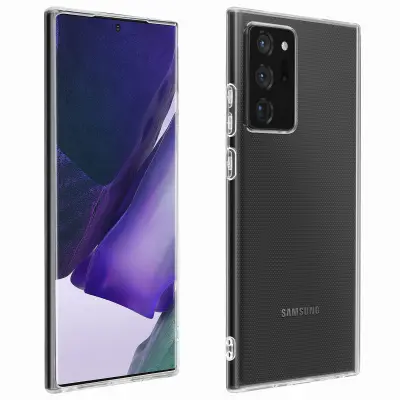Ultra silikonski gel ovitek za Samsung Galaxy Note 20, tanek in odporen - prozoren