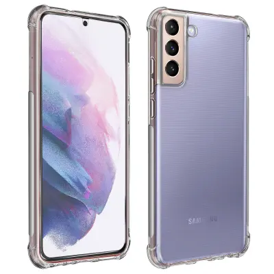 Samsung Galaxy S21 Premium 360° Protection Pack: mehka torbica iz kaljenega stekla, odporna na udarce - prozorna