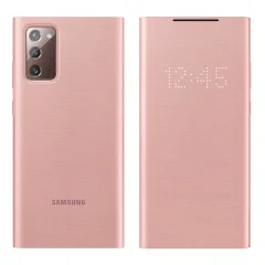Original Samsung Galaxy Note 20 Smart LED View Case, Smart Flip - Rose Gold