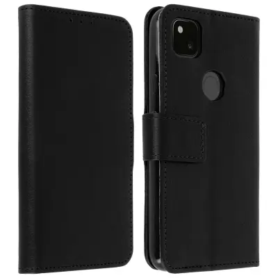 Ovitek za denarnico Google Pixel 4A in preklopno stojalo za video, popolna zašcita - crna