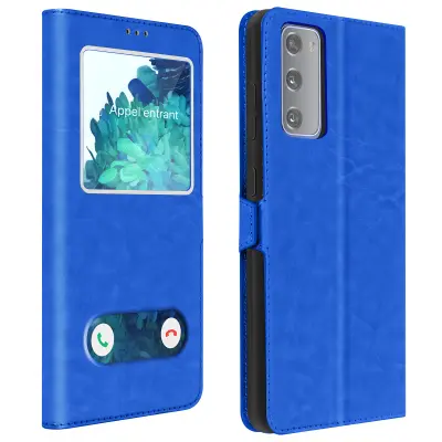 Samsung S20 FE Quick Release Window Stand Case - modra