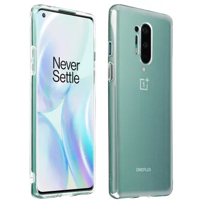 Ovitek iz silikonskega gela OnePlus 8 Pro, tanek in odporen - prozoren