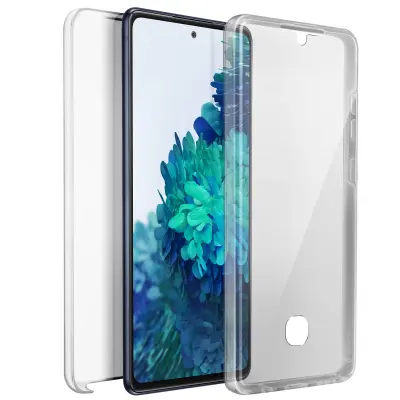 Samsung S20 FE 360° Integral Ovitek: mehka sprednja stran in trda zadnja stran - prozorna