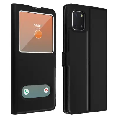 Samsung Galaxy Note 10 Lite Quick Release Window Stand Case - crna