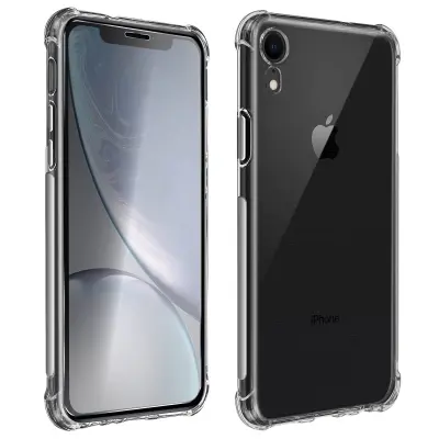 iPhone XR Premium 360° Protection Pack: mehko ohišje iz kaljenega stekla, odporno na udarce - prozorno