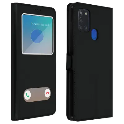 Samsung Galaxy A21s Quick Release Window Stand Case - crna