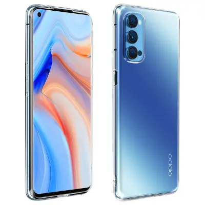 Oppo Reno 4 Pro 5G silikonski gel ovitek, tanek in odporen - prozoren