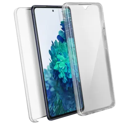 Integral Samsung S20 FE trda hrbtna stran in mehka sprednja torbica, ojacana odpornost proti udarcem - prozorna