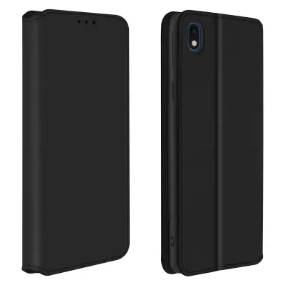 Samsung Galaxy A01 Core Folio Case Držalo za kartice in video držalo, magnetni preklop - crn