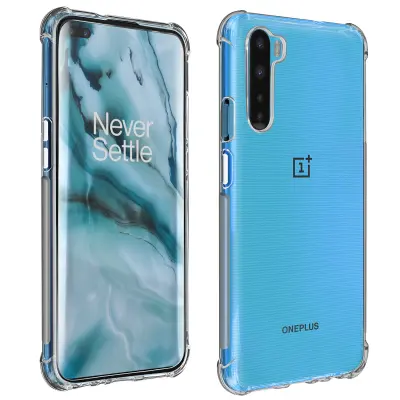 OnePlus Nord Premium Protection Pack: mehka torbica iz kaljenega stekla, odporna na udarce – prozorna
