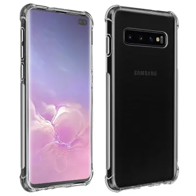 Samsung Galaxy S10 Plus 360° Premium Protection Pack: Mehko ohišje iz kaljenega stekla, odporno na udarce - prozorno