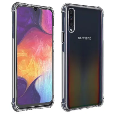Samsung Galaxy A50 / A30s Premium 360° Protection Pack: mehko ohišje iz kaljenega stekla, odporno na udarce - prozorno