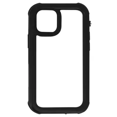 IP68 integrirano vodotesno ohišje za iPhone 12 Mini, ultra ojacano, odporno na udarce - crno