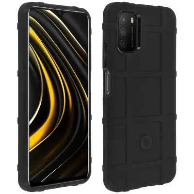 Xiaomi Poco M3 / Redmi 9T Shockproof Silikonski ovitek Rugged Collection - crn