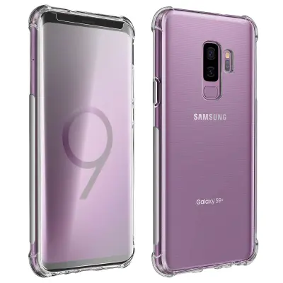 Samsung Galaxy S9 Plus Premium 360° Protection Pack: mehka torbica iz kaljenega stekla, odporna na udarce - prozorna